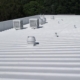 Commercial metal roof with coating
