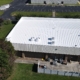 Commercial building with new metal roof